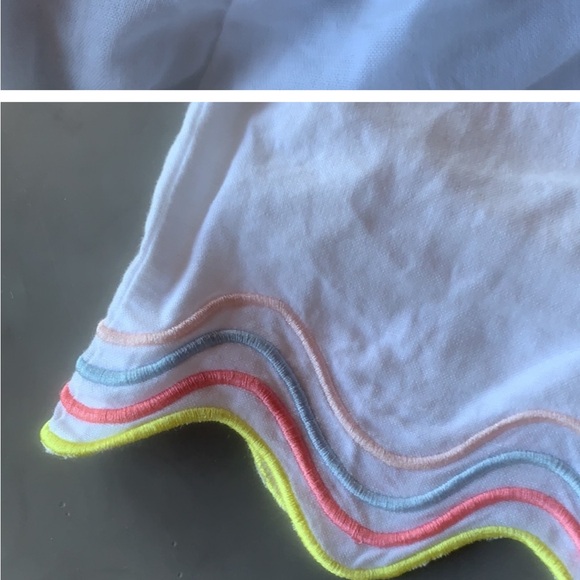 SEED Heritage White Scalloped Rainbow Short 8 - Picture 5 of 5